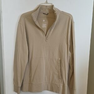 All in Motion Men's Tan Zip-Up Sweater